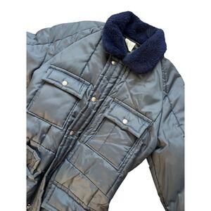 Walls Blizzard-Pruf Kids Navy Blue Insulated Snow Suit Coveralls Hood Youth 18